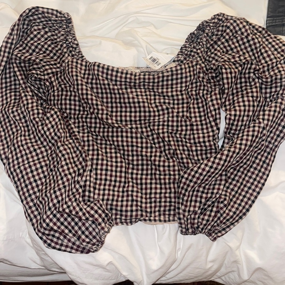 NWT Abercrombie square neck blouse